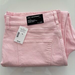 NWT Ricki's Lucy, 90's Straight High-Rise Pink Colour